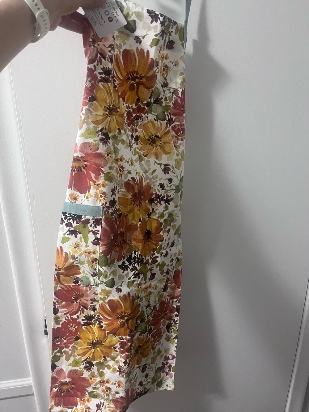 Floral Kitchen Apron in Multi-Color